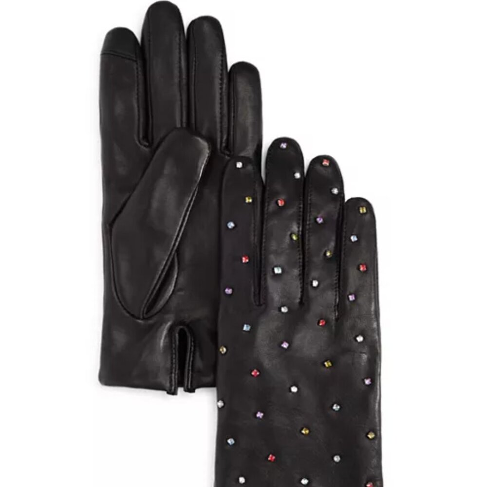 Echo leather gloves decorated with Rani - Picture 1 of 10